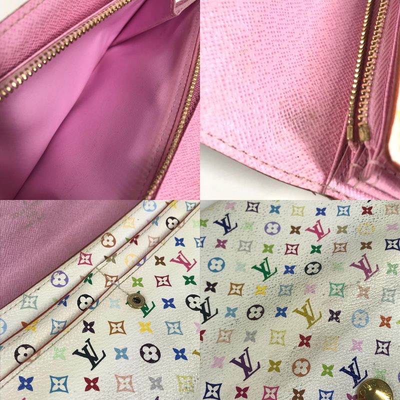 Louis Vuitton Portefeuille Sarah Rich M93744 Monogram Multicolor Canvas Bronze
