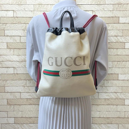 Gucci Sherry Backpack Daypack Leather 523586 Unisex Gucci  Gucci