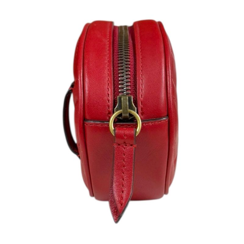 Gucci GG Marmont Waist Bag Leather 476434 Red Ladies Gucci  Gucci