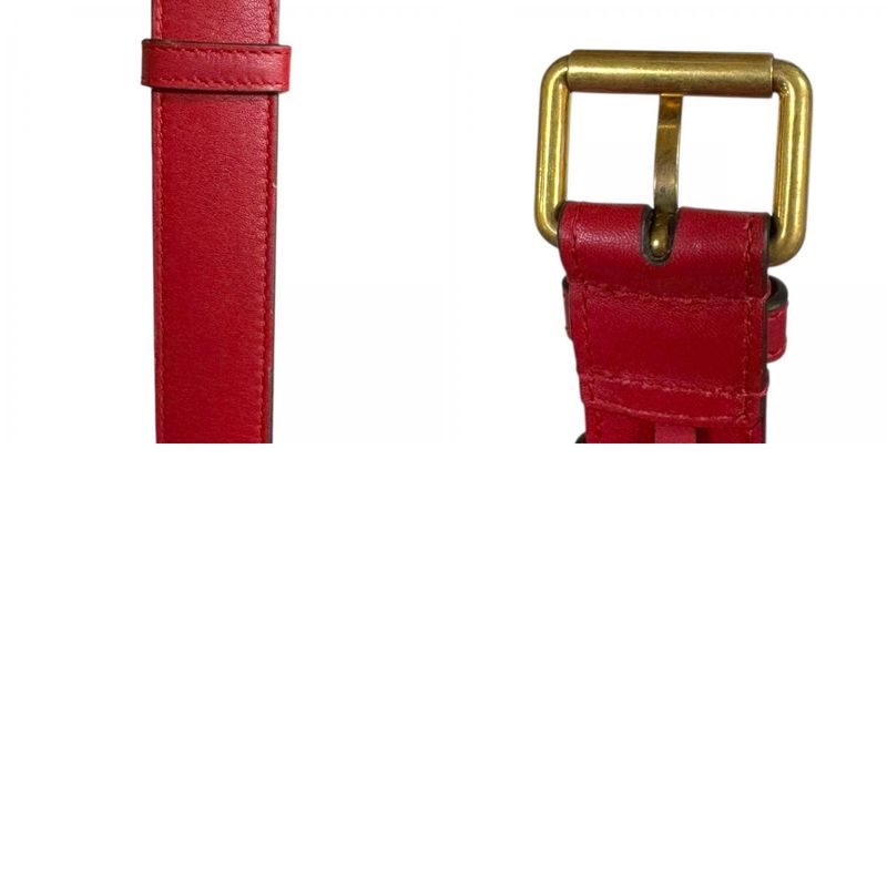 Gucci GG Marmont Waist Bag Leather 476434 Red Ladies Gucci  Gucci