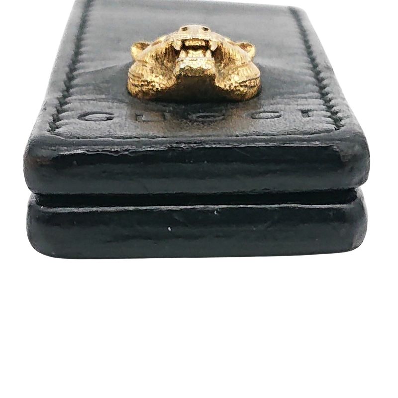 Gucci Animalier Taiga - Money Clip Leather Black Gold