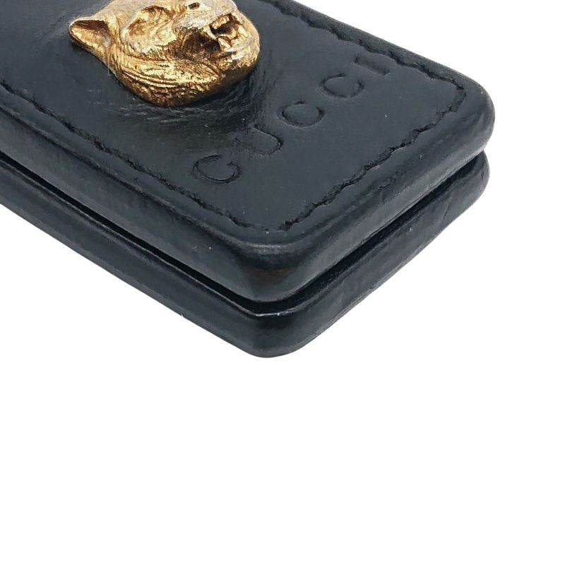 Gucci Animalier Taiga - Money Clip Leather Black Gold