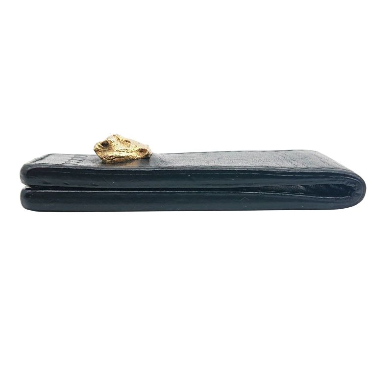 Gucci Animalier Taiga - Money Clip Leather Black Gold