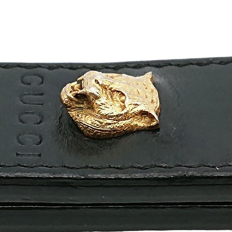 Gucci Animalier Taiga - Money Clip Leather Black Gold