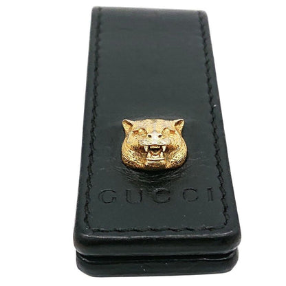Gucci Animalier Taiga - Money Clip Leather Black Gold