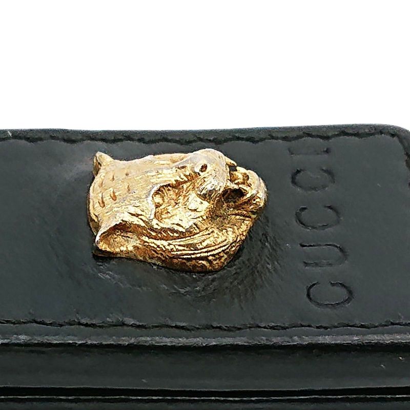 Gucci Animalier Taiga - Money Clip Leather Black Gold