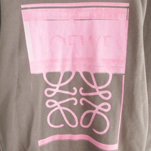 Loewe Anagram Photo Copy Sweatshirt Logo Print Crew Neck H526y24x11 XS Brown