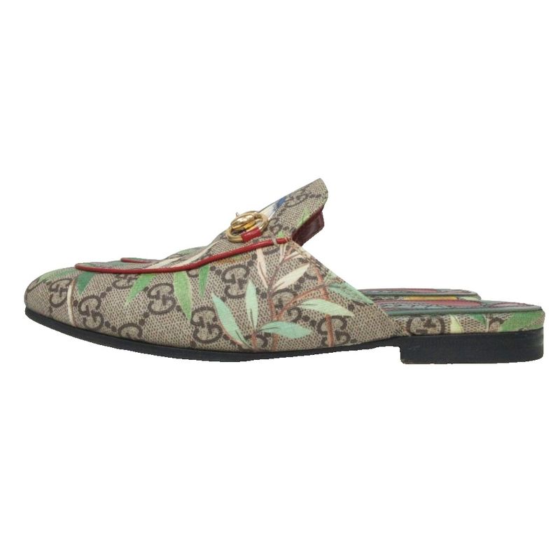 Gucci Horsebit GG Supreme Slipper 427363 GG Supreme Horsebit Mule Slipper