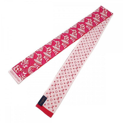 Louis Vuitton Bandeau Monokinawa M70705 Scarf Silk Pink Ladies [rank B