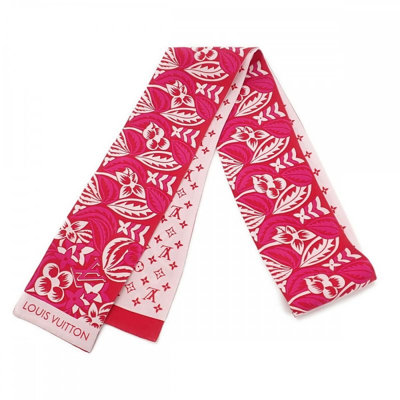 Louis Vuitton Bandeau Monokinawa M70705 Scarf Silk Pink Ladies [rank B