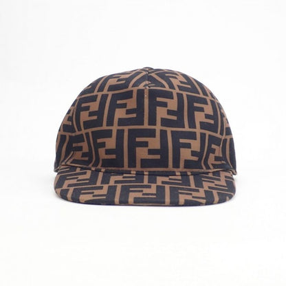 Fendi Baseball Zucca Pattern Jup004_aapv Cap Polyester Cotton Brown Kids [S Rank