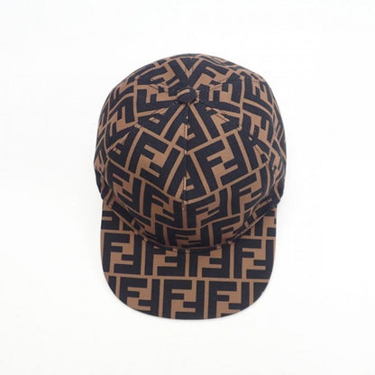 Fendi Baseball Zucca Pattern Jup004_aapv Cap Polyester Cotton Brown Kids [S Rank