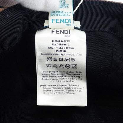 Fendi Baseball Zucca Pattern Jup004_aapv Cap Polyester Cotton Brown Kids [S Rank