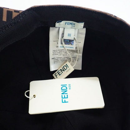 Fendi Baseball Zucca Pattern Jup004_aapv Cap Polyester Cotton Brown Kids [S Rank