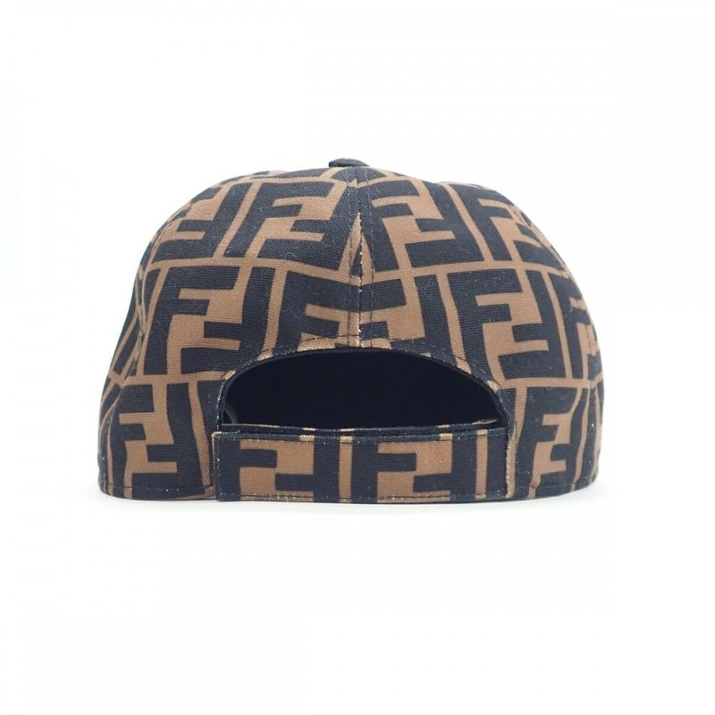 Fendi Baseball Zucca Pattern Jup004_aapv Cap Polyester Cotton Brown Kids [S Rank