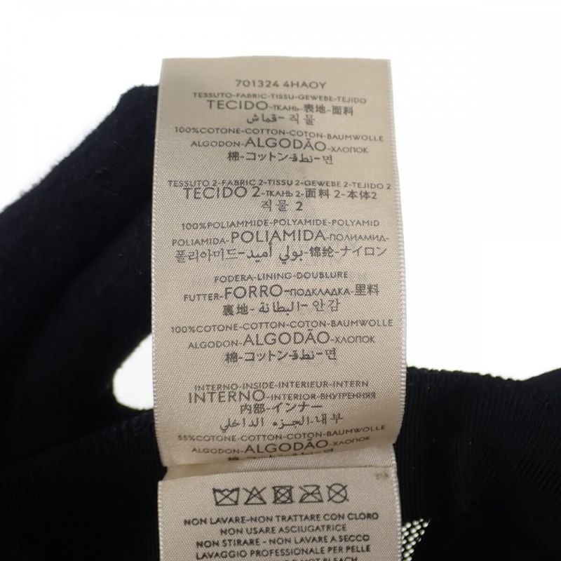 Gucci Baseball With Patches 701324 4haoy 1060 Cap Cotton Black Men's Women's