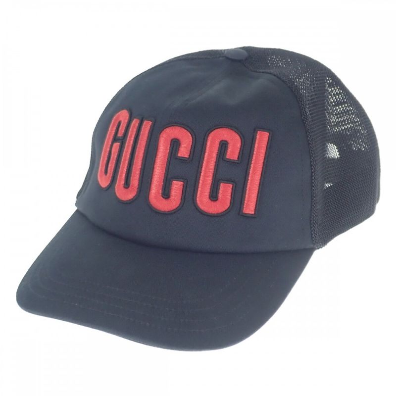 Gucci Baseball With Patches 701324 4haoy 1060 Cap Cotton Black Men's Women's