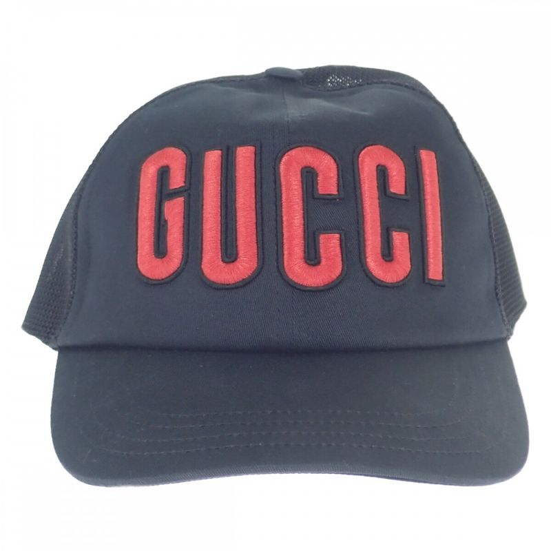 Gucci Baseball With Patches 701324 4haoy 1060 Cap Cotton Black Men's Women's