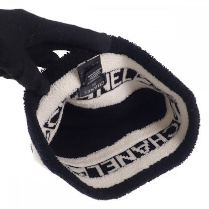 Chanel Logo Hat Aa7298b04639n9704 Knit Cap Cashmere Black Men's Ladies [AB Rank