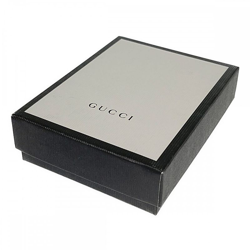 Gucci Shimmer 386862 Card Case Leather Brown Men's Women's Iseya