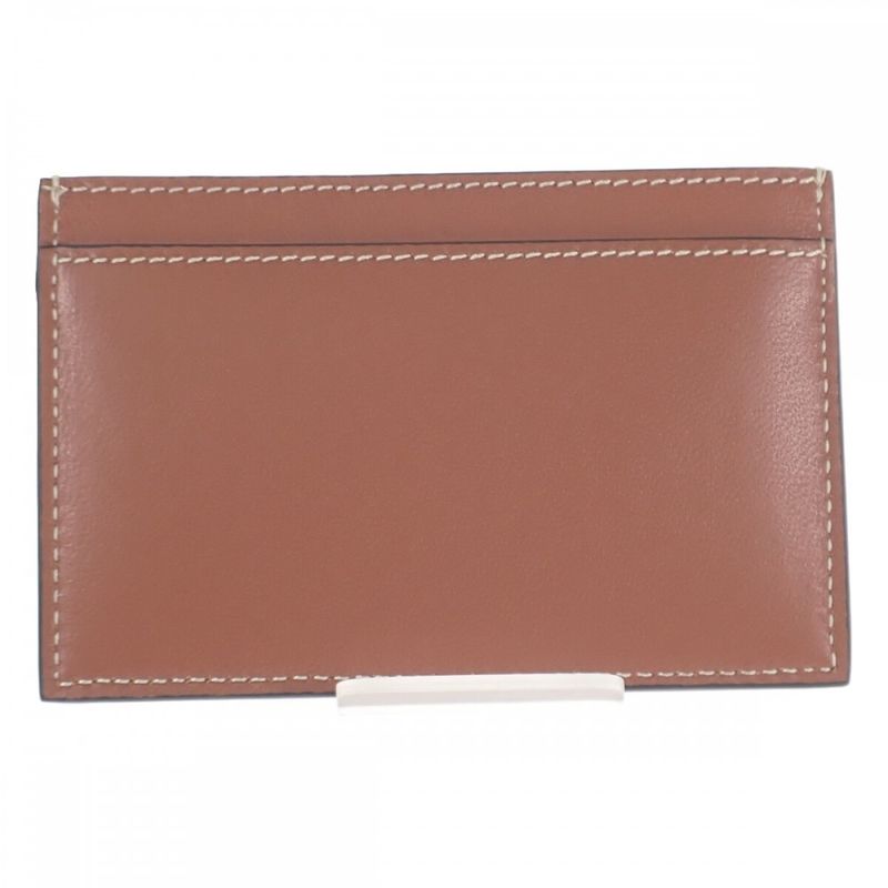 Celine Card Holder 10b703emj.04lu Card Case Lambskin Tan Ladies [S Rank