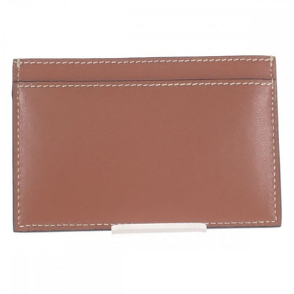 Celine Card Holder 10b703emj.04lu Card Case Lambskin Tan Ladies [S Rank