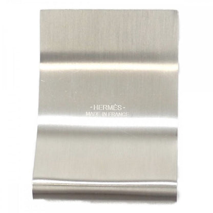[A Rank] Hermes Horse Money Clip Silver Men's Iseya