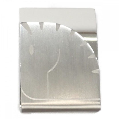 [A Rank] Hermes Horse Money Clip Silver Men's Iseya