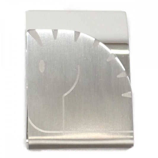 [A Rank] Hermes Horse Money Clip Silver Men's Iseya