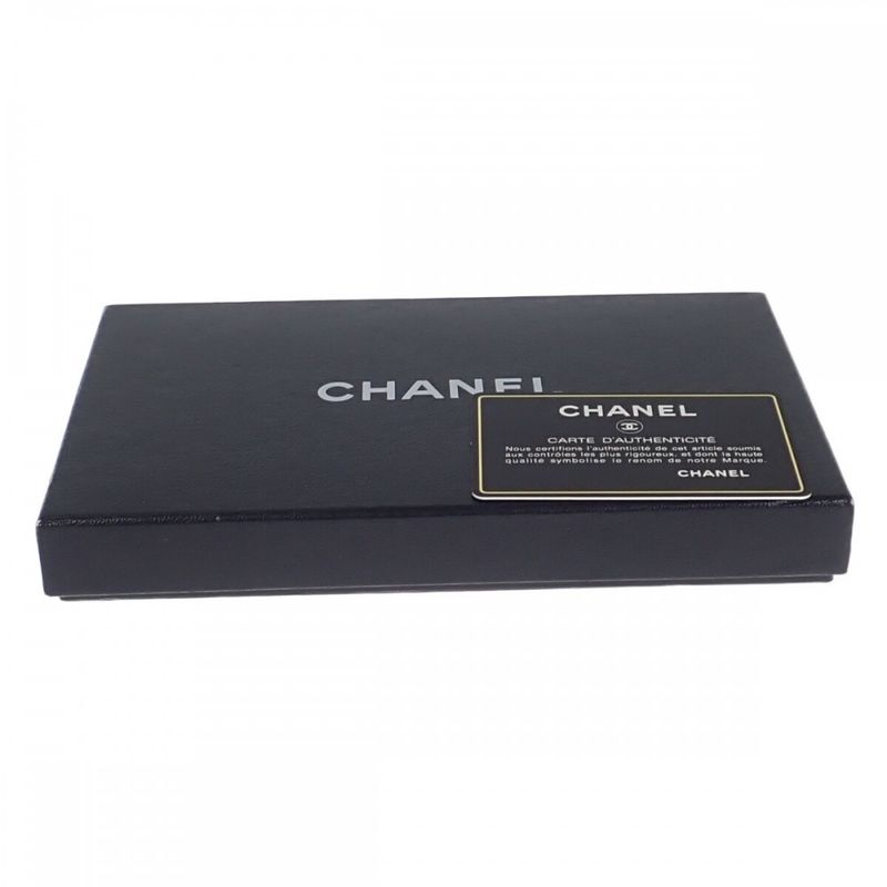 [AB Rank] Chanel New Travel Line A15788 Long Wallet Nylon Leather Black Ladies