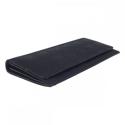 [AB Rank] Chanel New Travel Line A15788 Long Wallet Nylon Leather Black Ladies