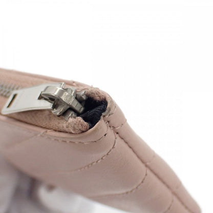 Saint Laurent Monogram Pouch 438386 Coin Case Leather Beige Women's [AB