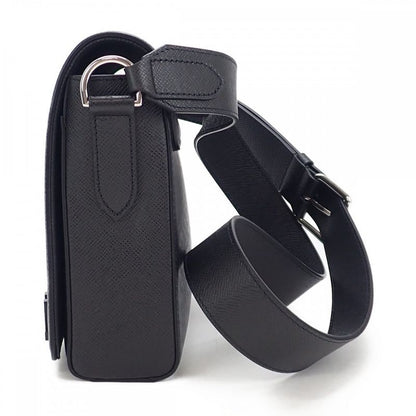 Louis Vuitton New Flap M30807 Shoulder Bag Messenger Bag Taiga Noir Black Men