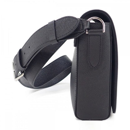 Louis Vuitton New Flap M30807 Shoulder Bag Messenger Bag Taiga Noir Black Men