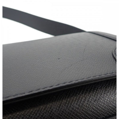 Louis Vuitton New Flap M30807 Shoulder Bag Messenger Bag Taiga Noir Black Men