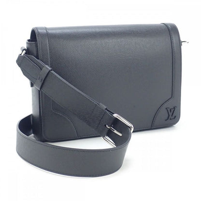 Louis Vuitton New Flap M30807 Shoulder Bag Messenger Bag Taiga Noir Black Men