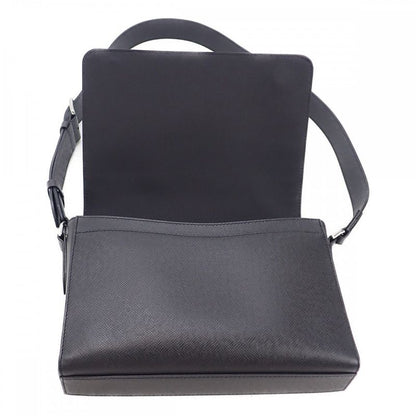 Louis Vuitton New Flap M30807 Shoulder Bag Messenger Bag Taiga Noir Black Men