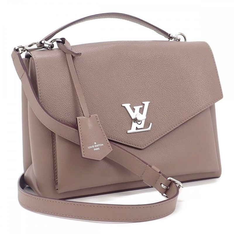 Louis Vuitton My Lock Me Satchel M54877 2WAY Bag Shoulder Bag Calf Taupe Grace