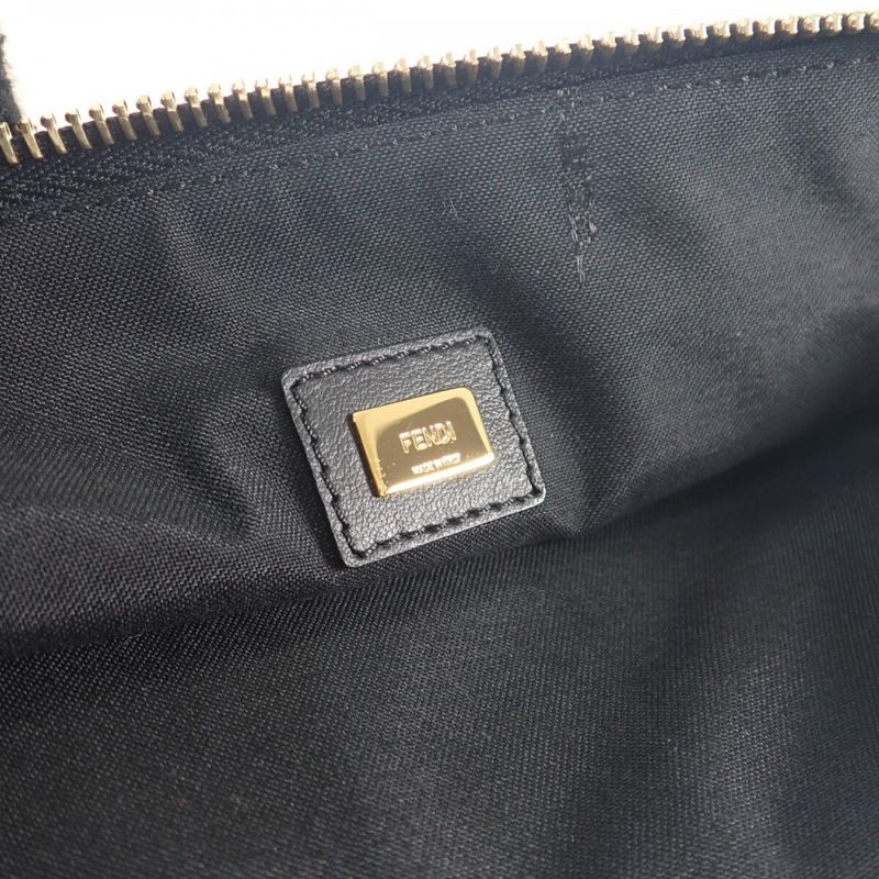 Fendi Flat Pouch Large 8n0178 AEHR Pouch Clutch Bag Calf Pink Men Ladies [AB