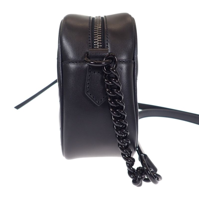 Gucci GG Marmont Small Shoulder Bag 447632 Dtdhv 1000 Chain Shoulder Leather