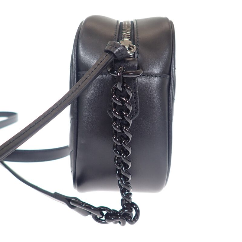 Gucci GG Marmont Small Shoulder Bag 447632 Dtdhv 1000 Chain Shoulder Leather