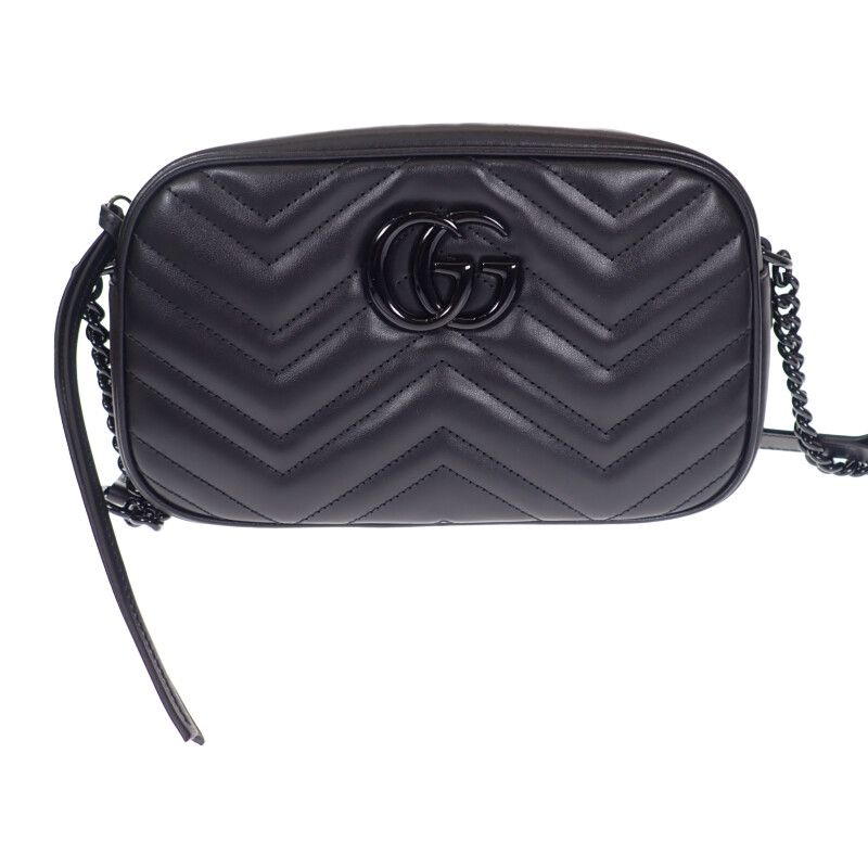 Gucci GG Marmont Small Shoulder Bag 447632 Dtdhv 1000 Chain Shoulder Leather