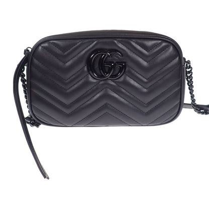 Gucci GG Marmont Small Shoulder Bag 447632 Dtdhv 1000 Chain Shoulder Leather