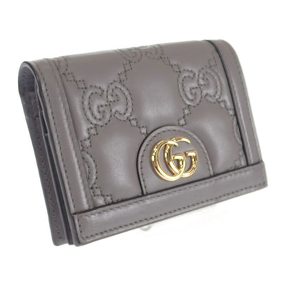 Gucci Ggmatelasse Wallet 723786_um8iauthenticity Card Case Quiltedleather Gray