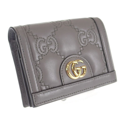 Gucci Ggmatelasse Wallet 723786_um8iauthenticity Card Case Quiltedleather Gray