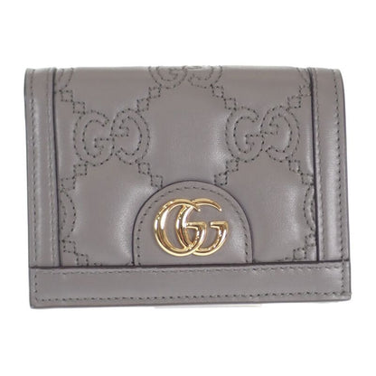 Gucci Ggmatelasse Wallet 723786_um8iauthenticity Card Case Quiltedleather Gray