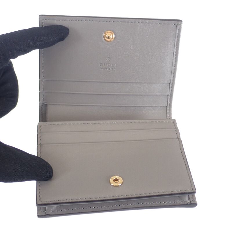 Gucci Ggmatelasse Wallet 723786_um8iauthenticity Card Case Quiltedleather Gray