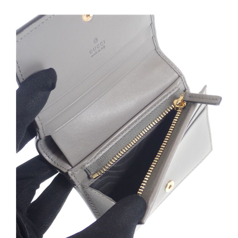 Gucci Ggmatelasse Wallet 723786_um8iauthenticity Card Case Quiltedleather Gray