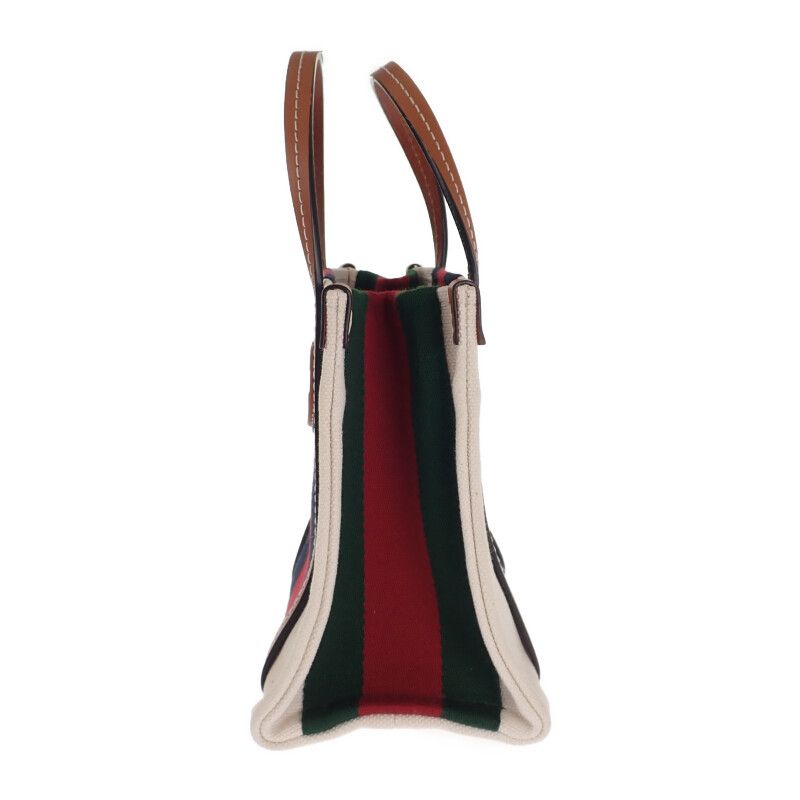 Gucci Interlocking G Mini Tote Bag 727735 2WAY Bag Shoulder Bag Canvas Leather