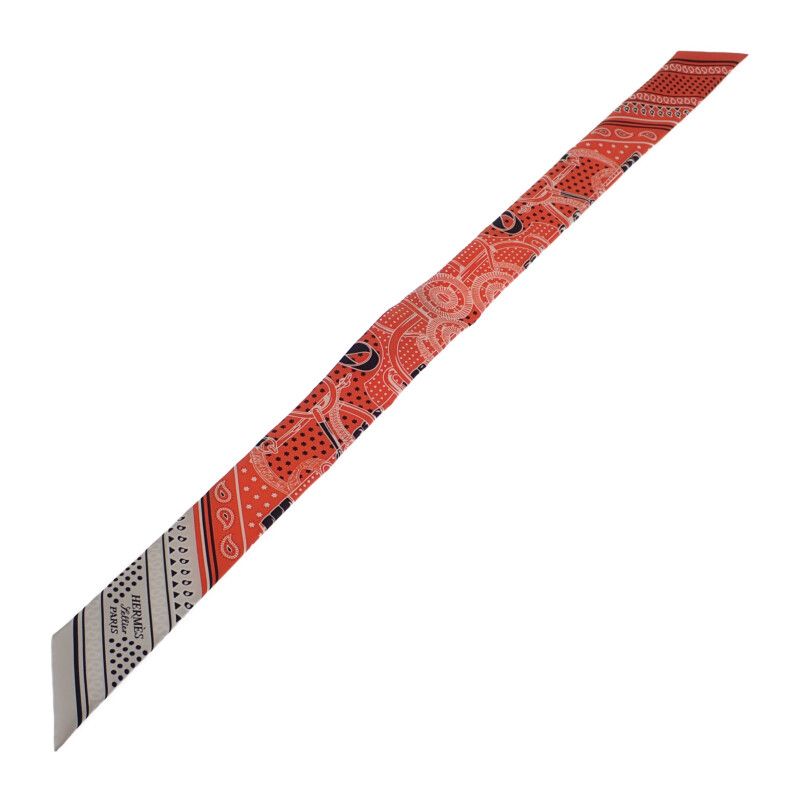 Hermes Twilly Eperon D'or Bandana Eperon D'or Bandana H062978s_05 Scarf Silk
